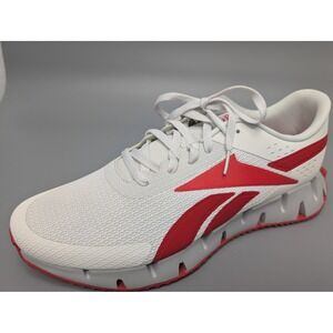 NEW Reebok Zig Dynamica 2.0 Mens Size 13 White Red Running Shoes HQ5889